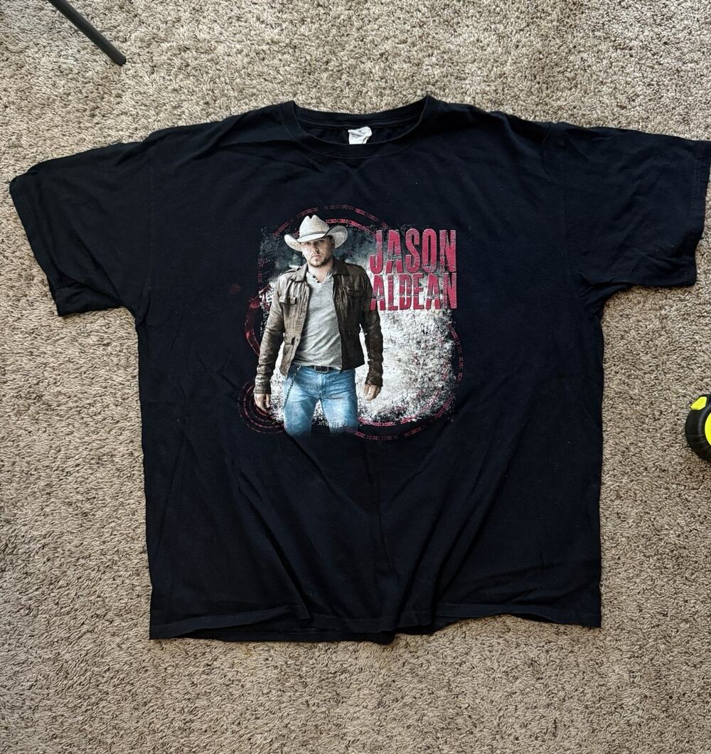 Jason Aldean 2012 Vintage Country Music Tour T-Shirt XL Double Sided